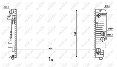 Радіатор охолодження NRF 58440