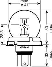 Лампа R2 OSRAM 64198SB