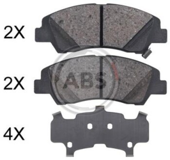 Гальмівні колодки пер. Hyundai i10 1.0-1.2 13- A.B.S. 35046