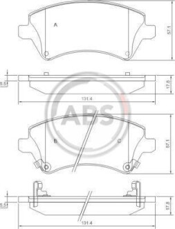 Колодки гальмівні перед. Corolla (04-13) A.B.S. 37405