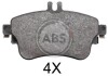 Гальмівні колодки перед. MB B-Class (W246)/A-Class (W176)/CLA (C117) 1.5-1.8 11-18 (LUCAS/TRW) A.B.S. 37912 (фото 1)