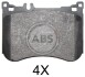 Гальмівні колодки пер. MB S300/S350/S400/S500 14- (BREMBO) A.B.S. 37952 (фото 1)