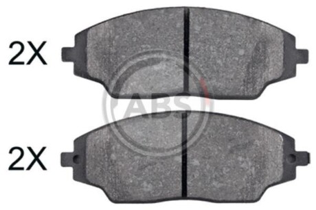 Гальмівні колодки пер. Aveo 11- (14") (AKEBONO) A.B.S. 37987