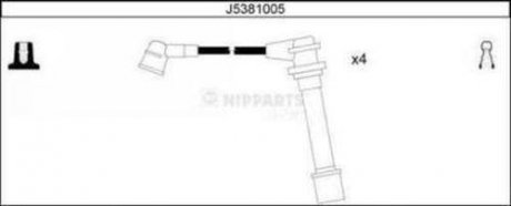 Комплект кабелiв запалювання NIPPARTS J5381005 (фото 1)