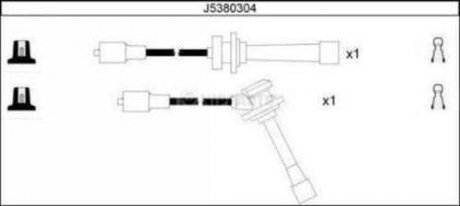 Комплект кабелiв запалювання NIPPARTS J5380304 (фото 1)