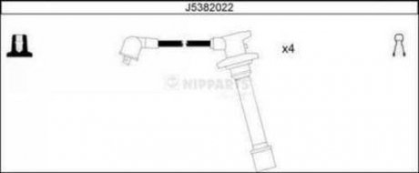 Комплект кабелiв запалювання NIPPARTS J5382022 (фото 1)