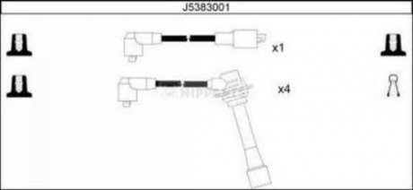 Комплект кабелiв запалювання NIPPARTS J5383001 (фото 1)