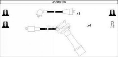 Комплект кабелiв запалювання NIPPARTS J5388006