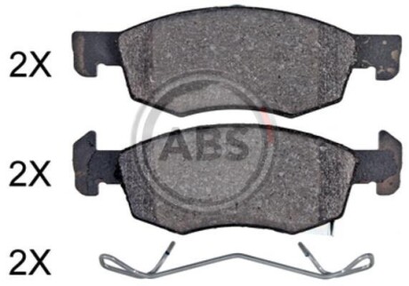 Гальмівні колодки перед. CORSA E 1.0-1.6 14- (ATE) A.B.S. 35081