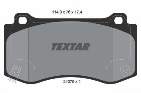 Гальмівні колодки дискові TEXTAR 2407501 (фото 1)