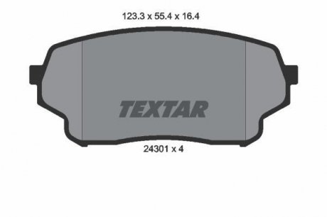 Гальмівні колодки дискові TEXTAR 2430101