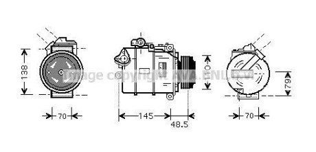 Компресор кондицiонера AVA COOLING BWA K309
