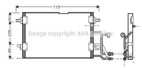 Радiатор кондицiонера AVA COOLING AI 5116