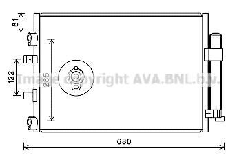 Радiатор кондицiонера AVA COOLING FDA 5484D