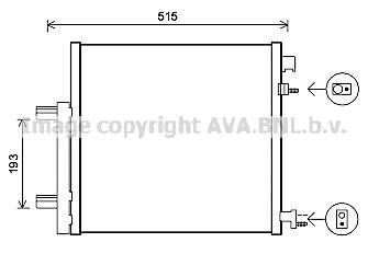 Радiатор кондицiонера AVA COOLING DWA 5140D