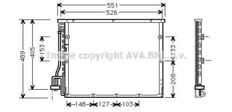 Радiатор кондицiонера AVA COOLING BW 5148