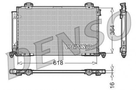 Радiатор кондицiонера DENSO DCN50015 (фото 1)