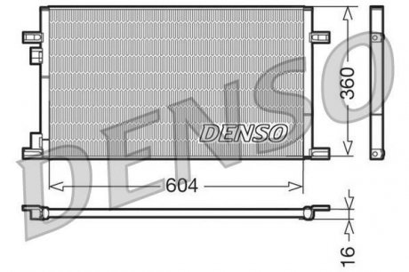 Радіатор кондиціонера DENSO DCN23019 (фото 1)
