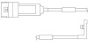 Датчик зноcу колодок QUICK BRAKE WS 0119 A (фото 1)