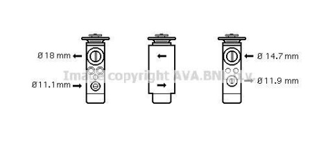 Клапан розширювання AVA COOLING FD 1380