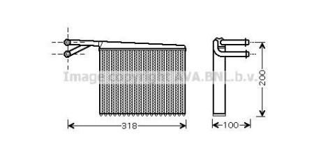 Радиатор двигателя AVA COOLING MSA 6372