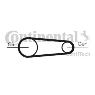 Ремінь генератора Ford Transit 2.0 DI/TDCi 00-06 CONTITECH 6PK831 ELAST T1