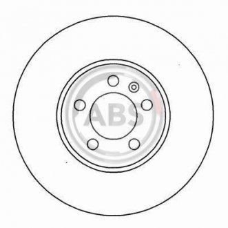 Гальмівний диск перед. A1/A3/Bora/Cordoba/Fabia (96-21) A.B.S. 16882