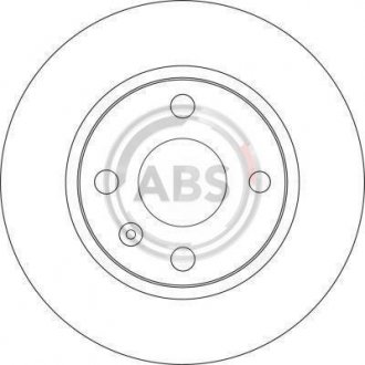 Гальмівний диск перед. Lacetti 05- (256x24) A.B.S. 17414 (фото 1)