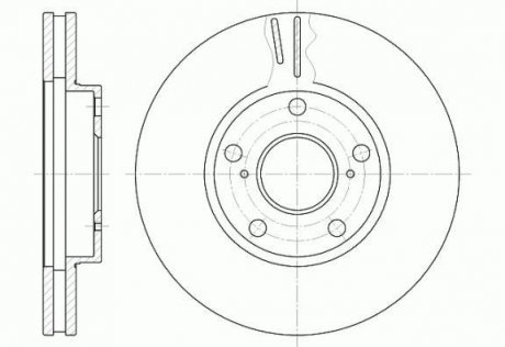 Гальмівний диск ROADHOUSE 684210 (фото 1)