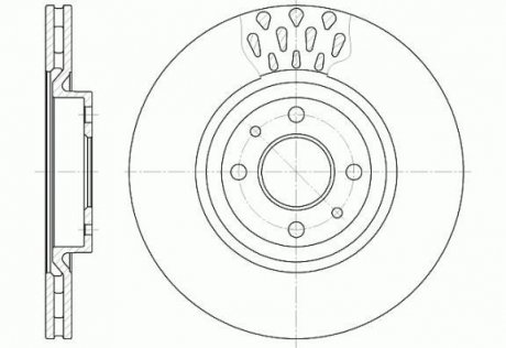 Гальмiвний диск ROADHOUSE 631510 (фото 1)