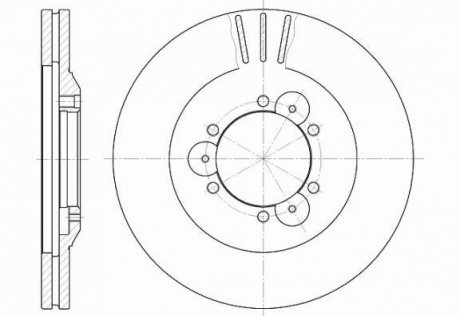 Гальмiвний диск ROADHOUSE 656010 (фото 1)