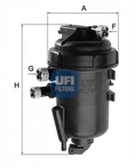 Фильтр топливный FIAT DOBLO 1.3 MJTD 05-09 (OE) UFI 55.178.00 (фото 1)