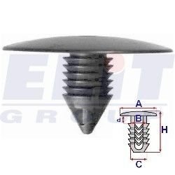 Зажим бампера ELIT R A18000