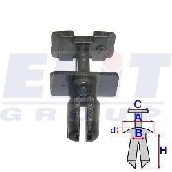 Зажим бампера ELIT R C30125