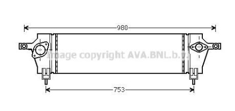 Інтеркулер NISSAN Qashqai 1.5D 07- (AVA) AVA COOLING DNA 4333