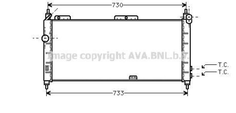 Радiатор AVA COOLING OLA 2203