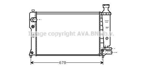 Радiатор AVA COOLING PE 2097