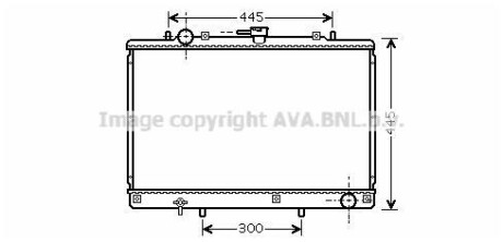 Радiатор AVA COOLING MT2188
