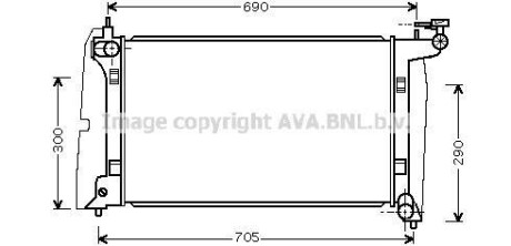 Радiатор AVA COOLING TO2302