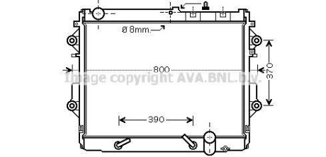 Радiатор AVA COOLING TO 2490