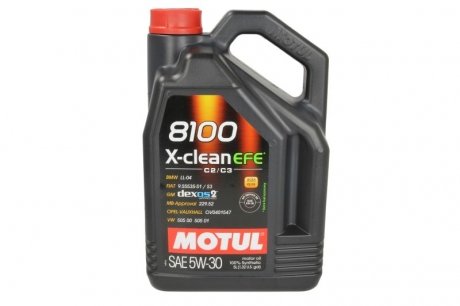 Масло моторное 8100 X-clean EFE 5W-30 (5 л) MOTUL 814051