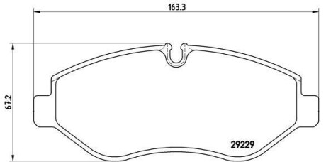 Гальмiвнi колодки к-кт. BREMBO PA6 026