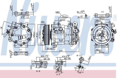Компресор кондицiонера NISSENS 89362