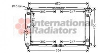 Радиатор охлаждения CHEVROLET AVEO (T250, T255) (05-) 1.4 i 16V VAN WEZEL 81002067