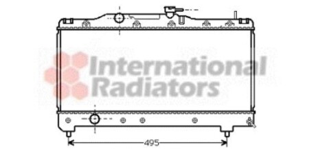 Радіатор CARINA E 1.6/1.8 MT 92-98 VAN WEZEL 53002141 (фото 1)