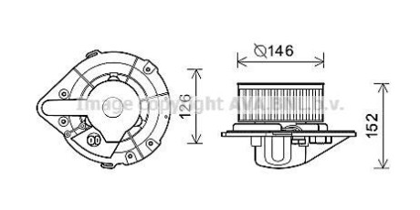 Вентилятор салона AUDI, VW (AVA) AVA COOLING Ai8501