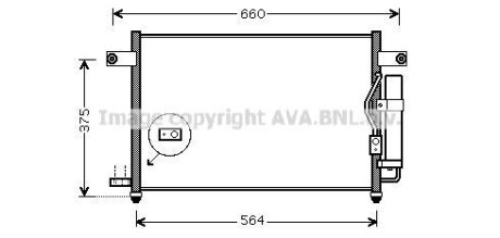 Конденсор кондиціонера AVEO (AVA) AVA COOLING DW5049D