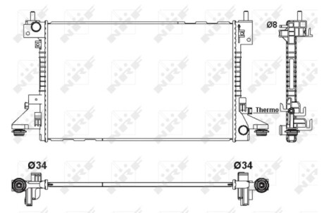 Радиатор системы охлаждения NRF 53160