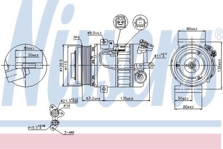 Компресор кондицiонера NISSENS 89392