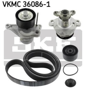 Фото водяна помпа+ к-кт ременя SKF VKMC 36086-1 Водяна помпа+ к-кт ременя SKF VKMC 36086-1